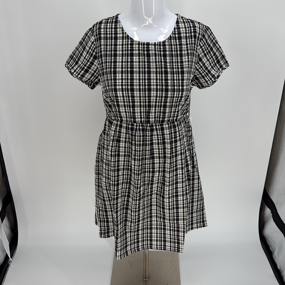 RVCA Mavis Mini Dress Black and White A-Line Mini Dress size S NEW - Picture 6 of 13